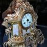1850 French gilded mantel clock Image 2