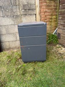 Metal filing cabinet