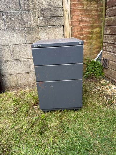 Metal filing cabinet