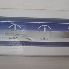 New triple chrome coat hooks