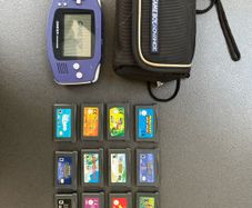 Nintendo Game Boy Advance (Indigo) + 12 Fun Games & Travel Case