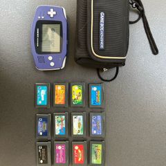 Nintendo Game Boy Advance (Indigo) + 12 Fun Games & Travel Case