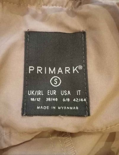Light Pink Longline Rain Jacket (Size S, UK 10/12)