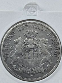 Silver Funf mark 1876