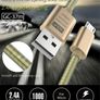 Metal Micro USB Fast Charger Cable for Android Galaxy S4 S6 S7 Edge HTC LG Sony Image 3