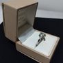 18ct white gold diamond and emerald dress ring Image 8