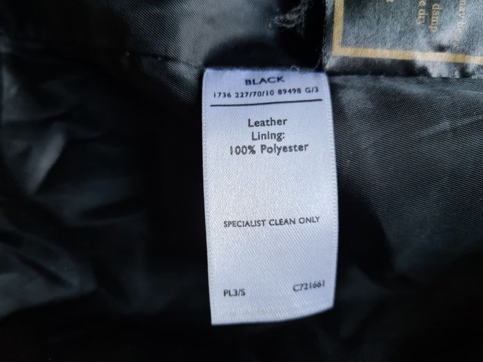 Vintage long leather jacket coat black Size 12 halloween party costume