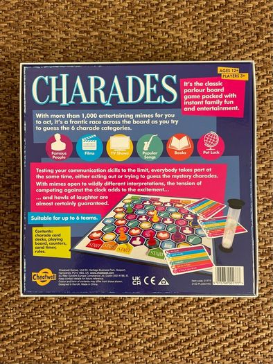 Charades board game