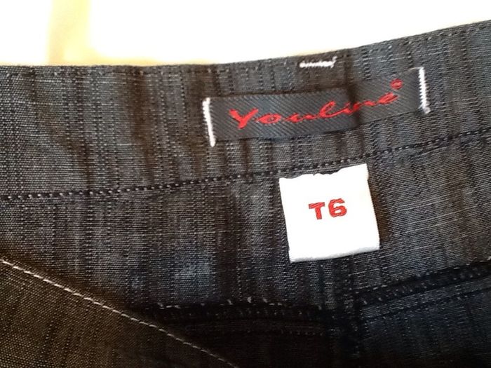 3/4 length park denim pants