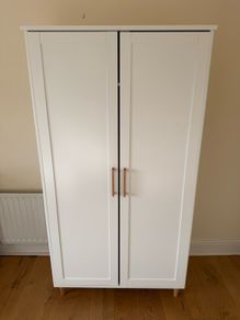 Obaby Orla Wardrobe - White with Oak