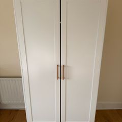 Orla Wardrobe - White with Oak
