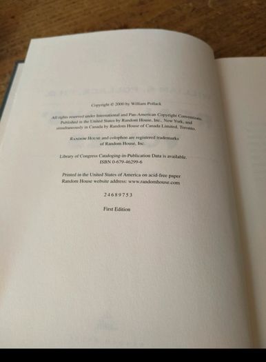 This is a first-edition hardcover copy of "Real Boys Voices by Dr. William Pollack.