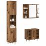 3 Piece Bathroom Furniture Set Old Wood Image 3