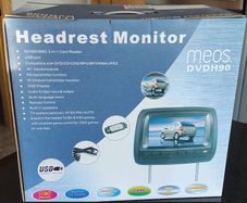 Headrest DVD Player Black 9 inch screens