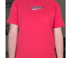 Paul Galvin Red Athletic Tee, Size Medium.
