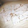 Gold Marble Pattern Duvet Set Image 2