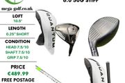 Callaway Quantum Max D Driver / 10.5 Degree / Denali Frost Silver 6.0 50g Stiff