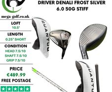 Callaway Quantum Max D Driver / 10.5 Degree / Denali Frost Silver 6.0 50g Stiff