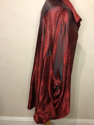 NEW Boohoo red leopard print blouse (size 22)