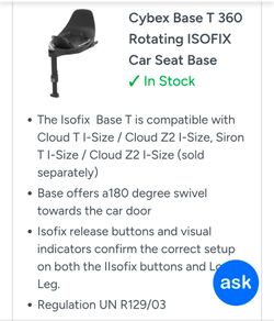 Car seat base
