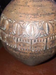 Beautiful earthenware vase