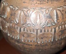 Beautiful earthenware vase