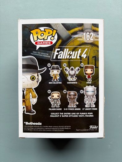 Funko Pop - Nick Valentine 162 - Fallout 4 Game - Vinyl Action Figure