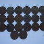 Irish coins. 20 pieces @1D from years (1941-1952) Image 8