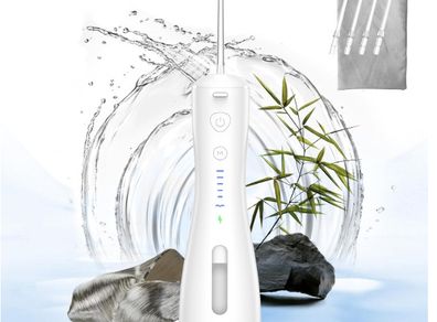 Water Flosser, Cordless, 6 Modes & IPX7 Waterproof Rechargeable Oral Irrigator Water Teeth Cleaner Floss Pick