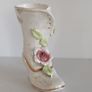 Porcelain Fancy French Dress Shoe with Red Roses Image 3