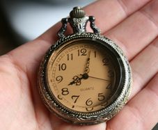 Vintage Smooth Quartz Pocket Watch