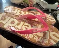 Super dry flip flops
