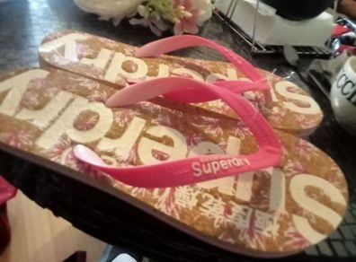 Super dry flip flops