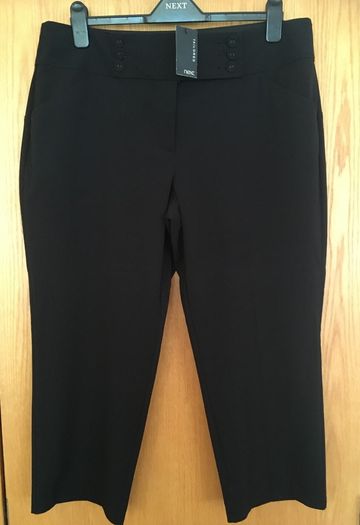 NEXT Cropped Tailored Trousers 18 New