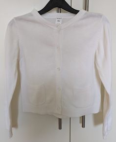 carter's white cardigan