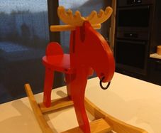 Wooden Reindeer childs/Toddler rocker