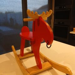 Wooden Reindeer childs/Toddler rocker