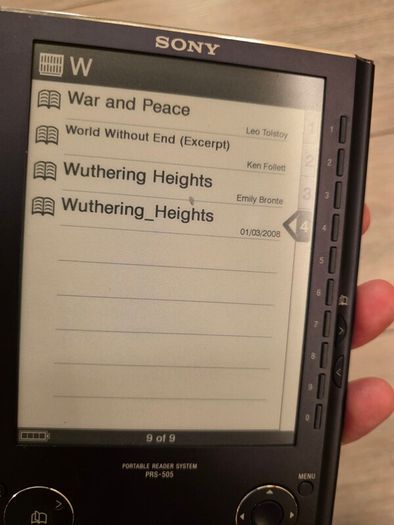 Sony PRS 505 E Reader (Free Post)