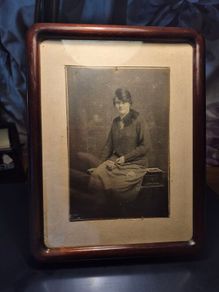Rare Find. Antique Irish Photo Frame with Photo.