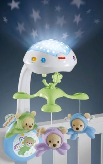 Fisher-Price, Butterfly Dreams 3-in-1 Newborn Baby Light Projector Mobile