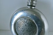 St. Justin Pewter Hip Flask