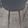 2 x High Back Grey Leather High Stools Image 5