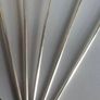 Sterling silver antique straw spoons set of 5 Image 4