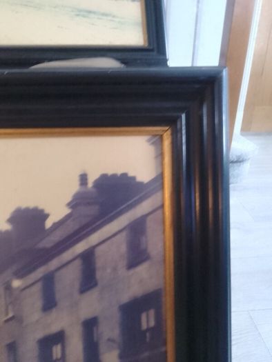 2 Vintage Very Large Framed Edgeworthstown Pictures
