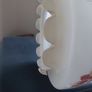 Vintage 1970s Milk Glass Globe Lampshade - Retro Autumn Floral (20cm Fitter) Image 4
