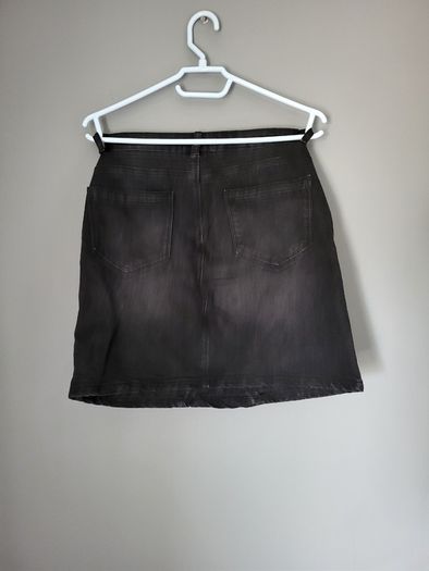 Black jeans mini skirt 36 8 S