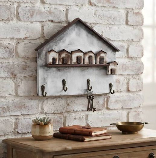 Handcrafted wooden key holder