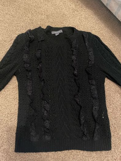 black sweater