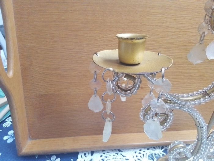 Vintage Shabby Chic Candleabra