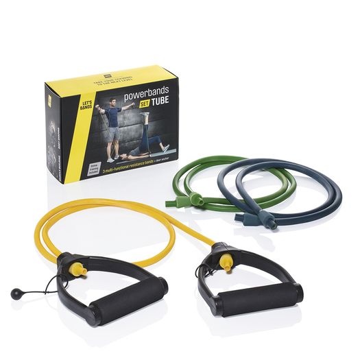 Lets Band Exercise Gym Resistance Powerbands Set Tube